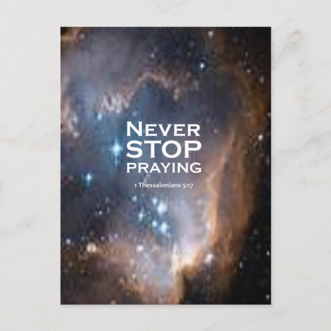 1 Thessalonians 5:17 Postcard (Front)