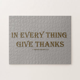 1 Thessalonians 5:18 Jigsaw Puzzle