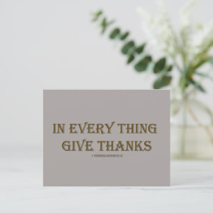 1 Thessalonians 5:18  Postcard