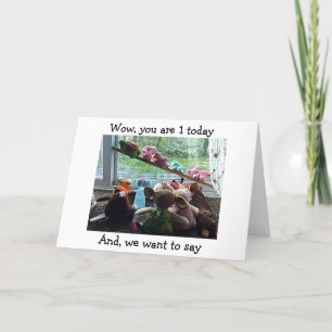 *1* WE ALL GOT TOGETHER TO SAY HAPPY BIRTHDAY CARD