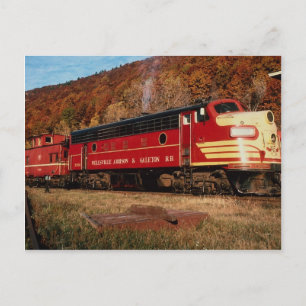 1 Wellsville Addison & Galeton, EMD FP-7, Galeton, Postcard