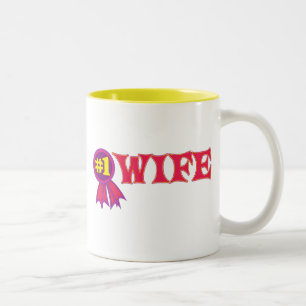 #1 Wife Two-Tone Coffee Mug
