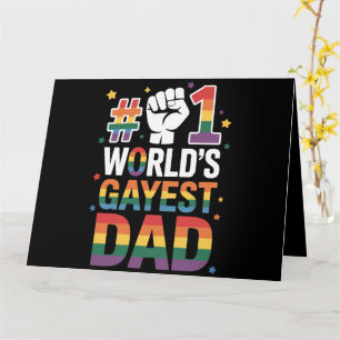 #1 World's Gayest Dad Funny Father's Day LGBT Card