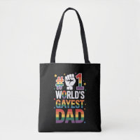 #1 World's Gayest Dad Funny Father's Day LGBT 