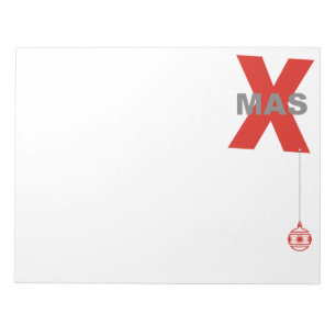 1 Xmas with Christmas Tree Ornament + your idea Notepad