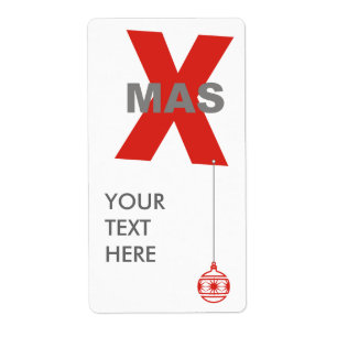 1 Xmas with Christmas Tree Ornament + your text
