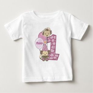 1-year old birthday t-shirt CJ-orchid style#2