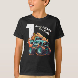 1 Year Old & Ready To Crush - 1st Birthday Boy Mon T-Shirt