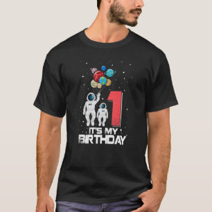 1 Years Old It's My 1st Birthday Boys Kids Astron T-Shirt