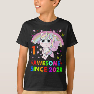 1 Years Old Unicorn Cutie 1st Birthday Unicorn Gif T-Shirt