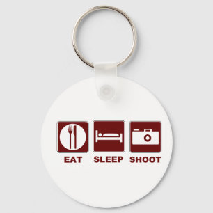 1eat sleepBlankSHOOT Key Ring