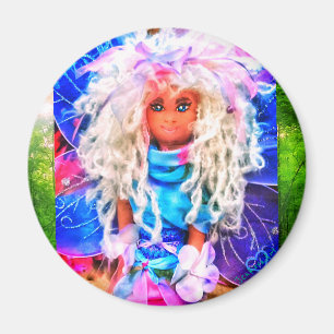 1FAERY DOLL PURPLE MAGNET