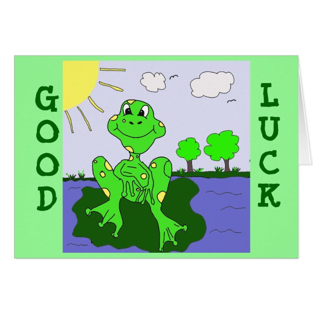 1froggypic, GOOD, LUCK (Front Horizontal)