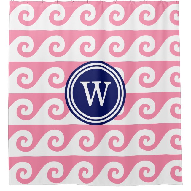 1I Round - GK Wave Shower Curtain (Front)