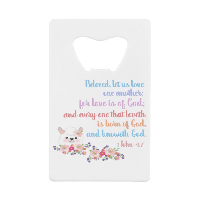 1John4:7 Bible Verse (Front)
