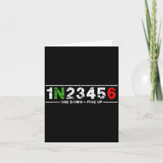 1n23456 Motorcycle Shift Biker Motorcyclist - Card