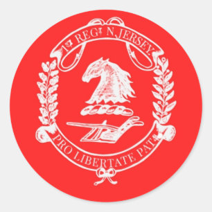 1NJ Logo Small Sticker