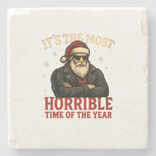1nkFury - Christmas It's the most horrible Stone Coaster (Front)