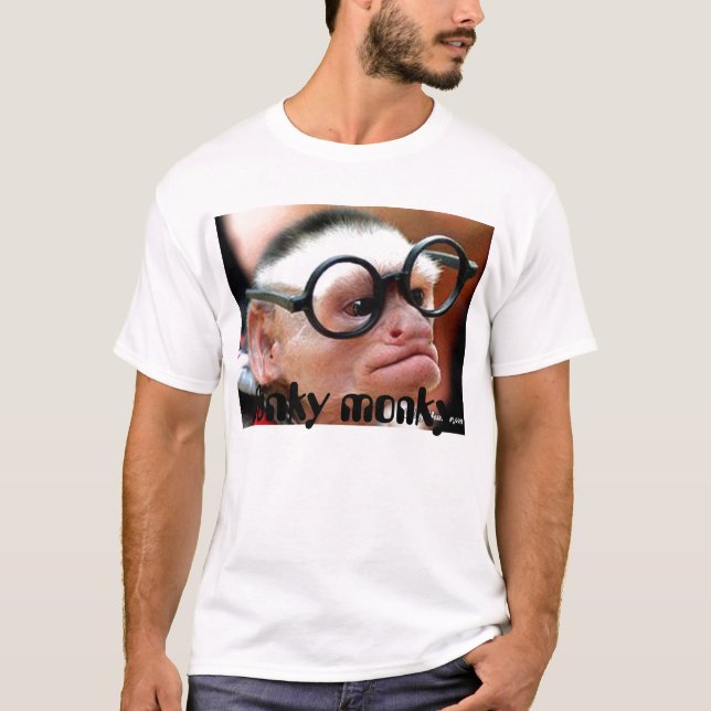 1peep, funky monky T-Shirt (Front)