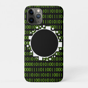 1s 0s Abyss Binary Code Digital Portal White Green Case-Mate iPhone Case