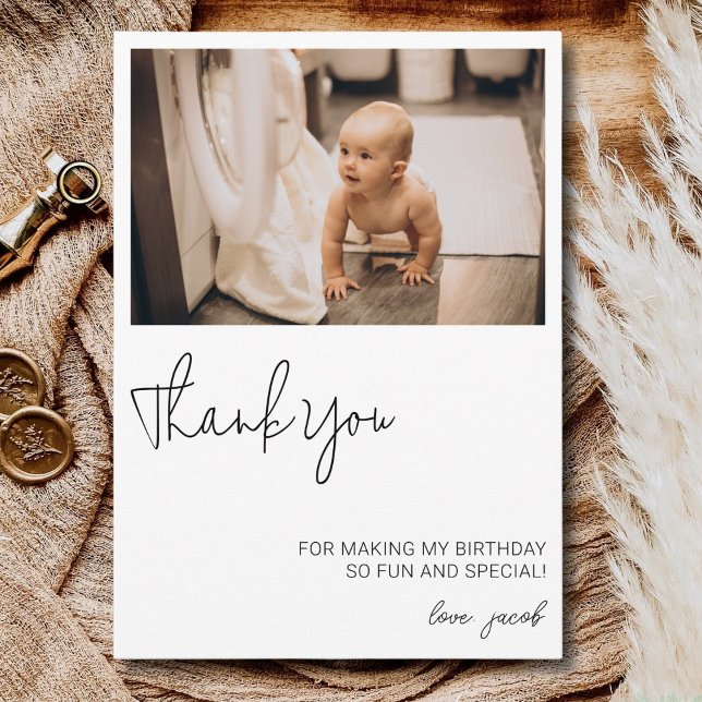 1st 2nd 3rd 4th 5th 6th 7th 8th 9 Birthday Favour  Thank You Card (Creator Uploaded)