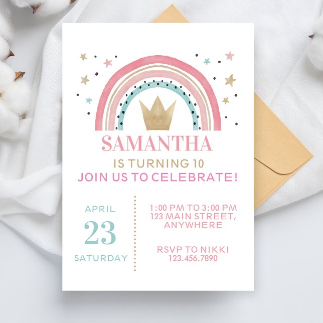 1st 2nd 3rd 4th 5th 6th 7th 9 10th Birthday Party Invitation (Creator Uploaded)