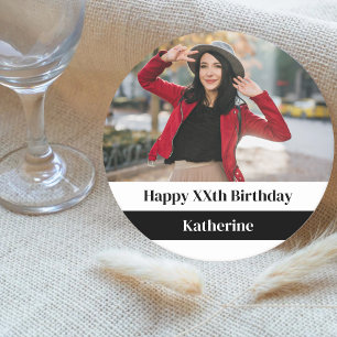 1st 2nd 5th 10th 15th 20th 30th 40 Birthday Party Round Paper Coaster