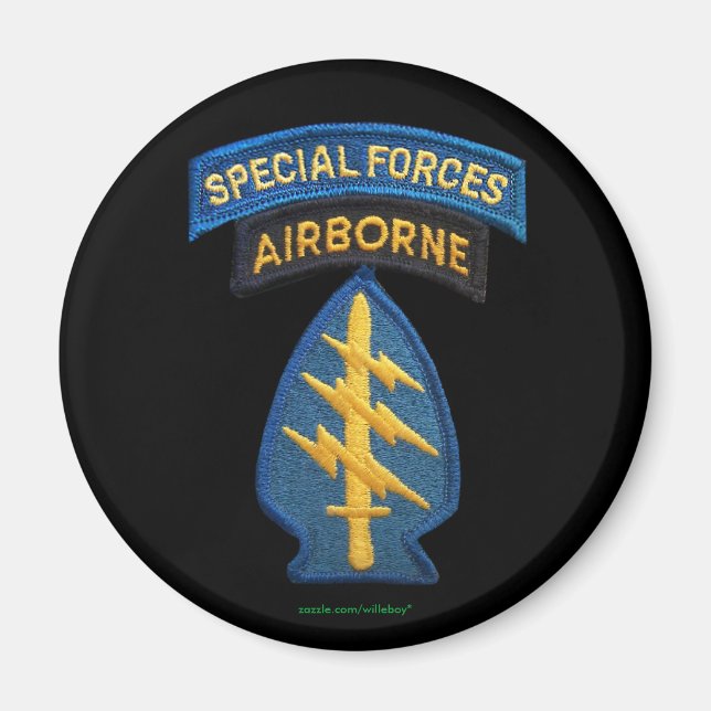 1st 7th special forces flash vet iraq magnet vfw (Front)