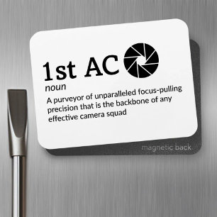 1st AC Definition - Camera Team 3" x 4" Flex Magnet