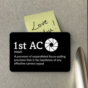 1st AD Definition - Film Crew 4" x 6" Flex Magnet