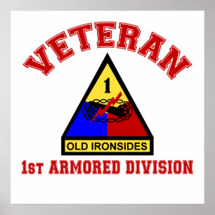 1st AD Veteran College Style Poster