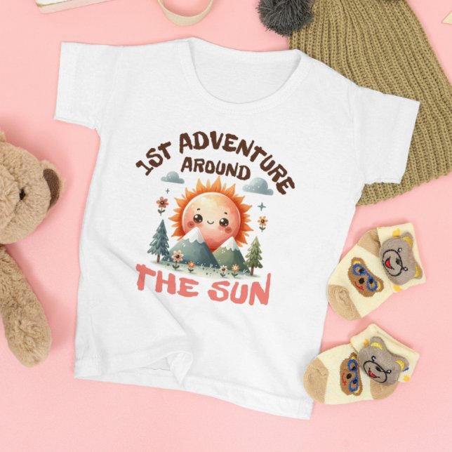 1st Adventure Around the Sun Birthday Baby T-Shirt (Creator Uploaded)