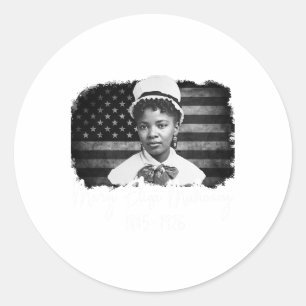 1st African American Nurse Black History Month Mar Classic Round Sticker
