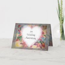 1st anniversary card