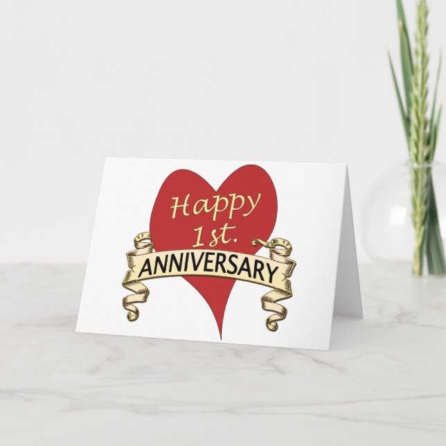 1st. Anniversary Card (Front)