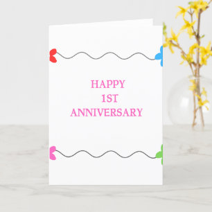 1ST Anniversary Cards