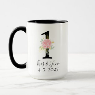 1st Anniversary Coffee Mug Custom Anniversary Gift