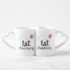 1st Anniversary Couples Mugs