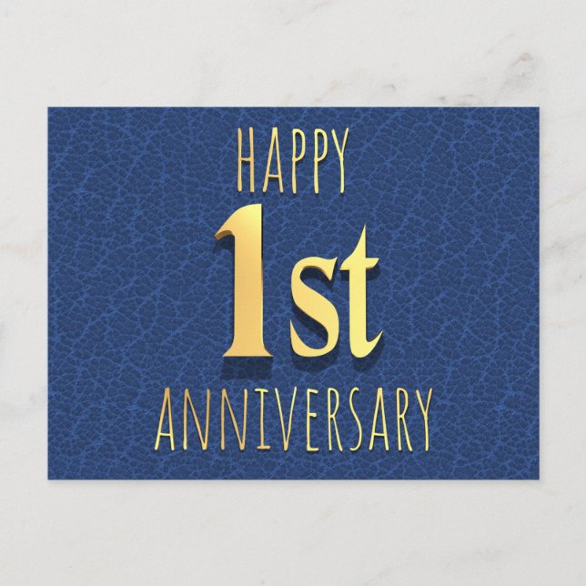 1st Anniversary Holiday Postcard (Front)