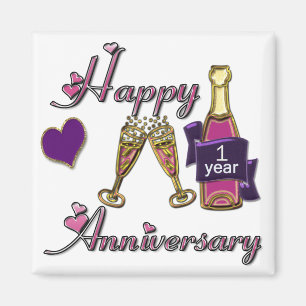 1st. Anniversary Magnet