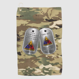 1st Armored Division Golf Towel