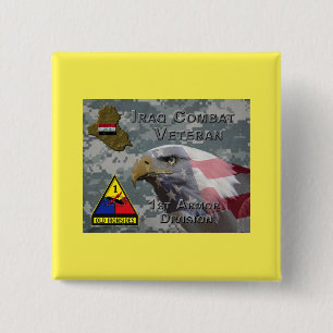 1st Armour Div Iraq Combat Veteran 15 Cm Square Badge