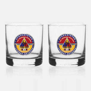 1st Armoured Division Afghanistan Veteran Whiskey Glass
