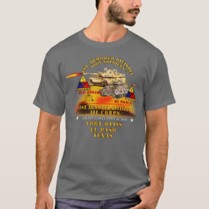 1st Armoured Division Ft Bliss TX M1 M2 w Fire X T-Shirt
