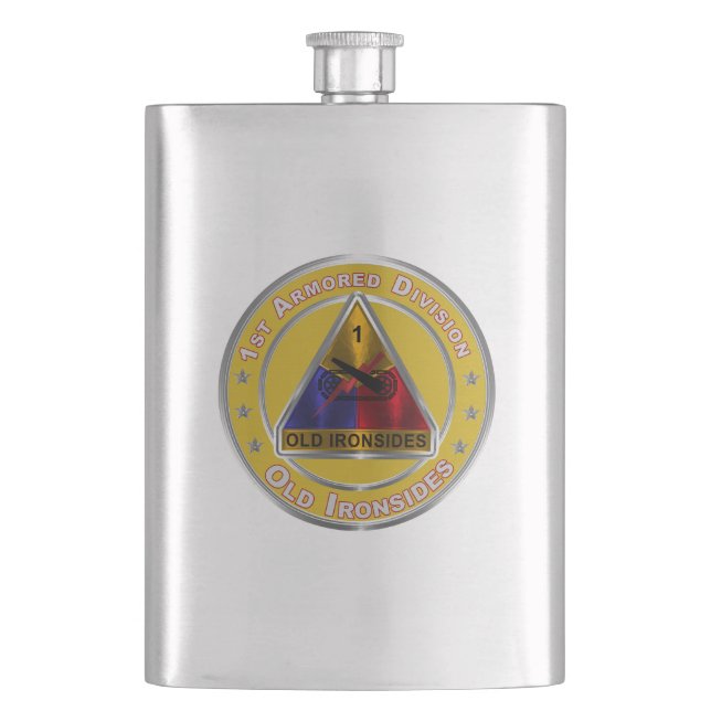 1st Armoured Division  Hip Flask (Front)
