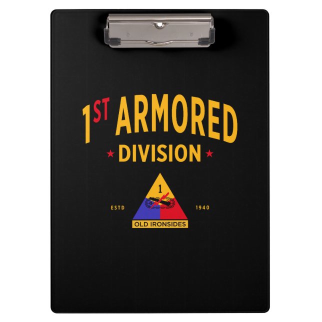 1st Armoured Division "Old Ironsides" Clipboard (Front)