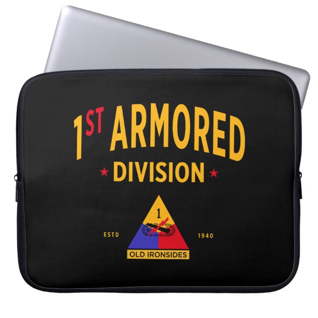 1st Armoured Division "Old Ironsides" Laptop Sleeve (Front)
