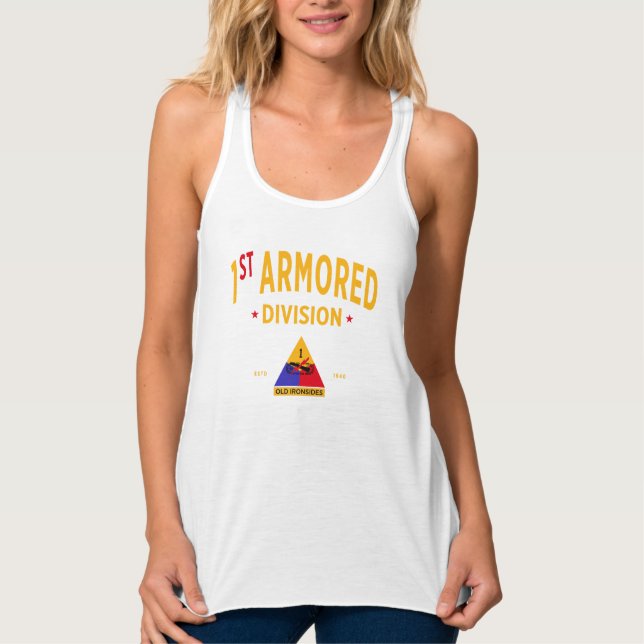 1st Armoured Division "Old Ironsides" Women Singlet (Front)