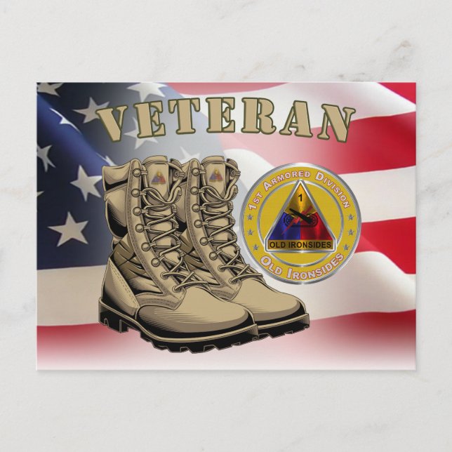 1st Armoured Division  Postcard (Front)