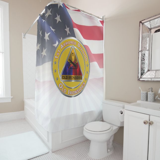 1st Armoured Division  Shower Curtain (In Situ)